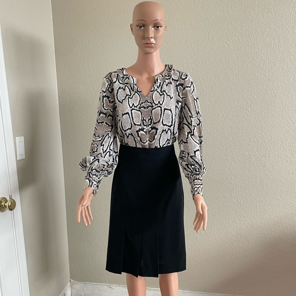 Cabi #3759 Serpentine Blouse with snake print XS